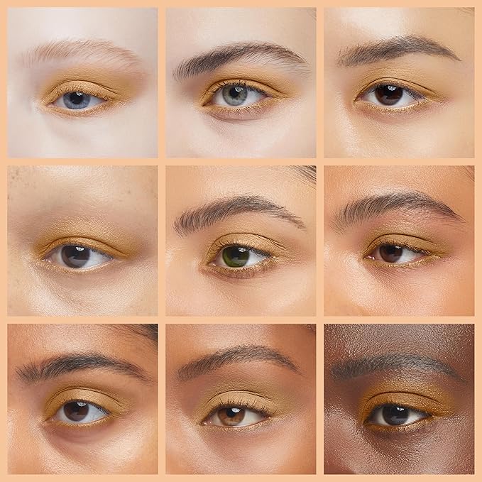 Pure Ziva Honey Glow Gold Naked Off White Nude Shimmering Shimmer Pressed Powder Single Vegan Eyeshadow; Talc, Paraben & Cruelty Free