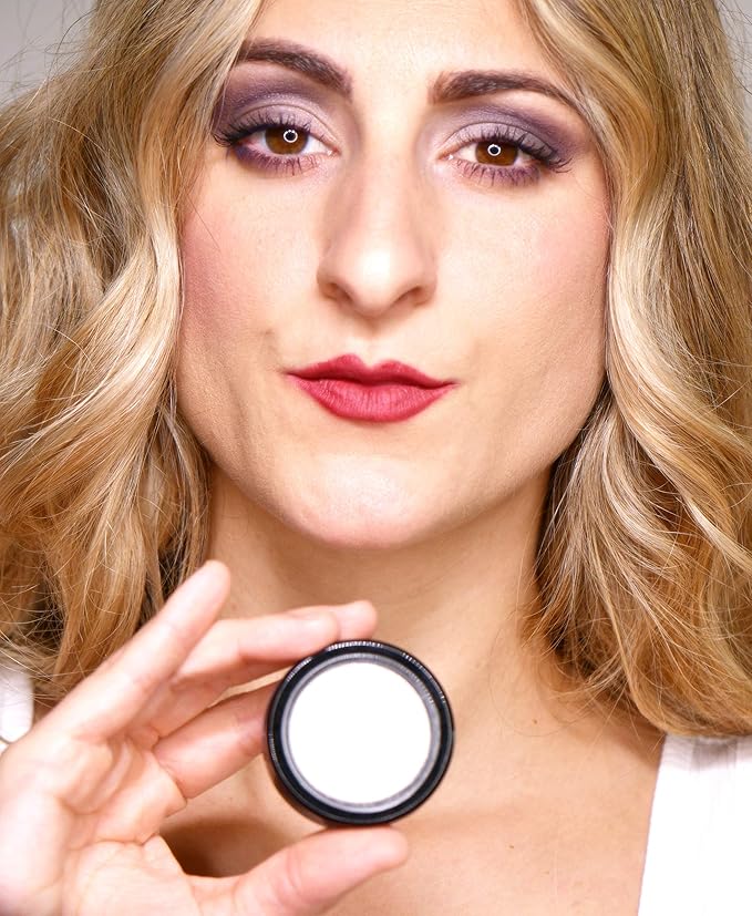 Pure Ziva Matte Oil Absorbing Nude Beige Off White Translucent Eyeshadow Eyeliner Primer Base Under Eye Concealer Highlighter Single, Paraben Free, No Animal Testing & Cruelty Free, Made in the USA