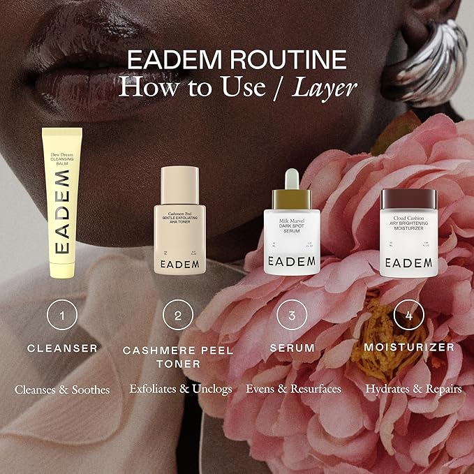 EADEM Milky Rice Exfoliating Toner, AHA & PHA Face Exfoliant Pore Minimizer