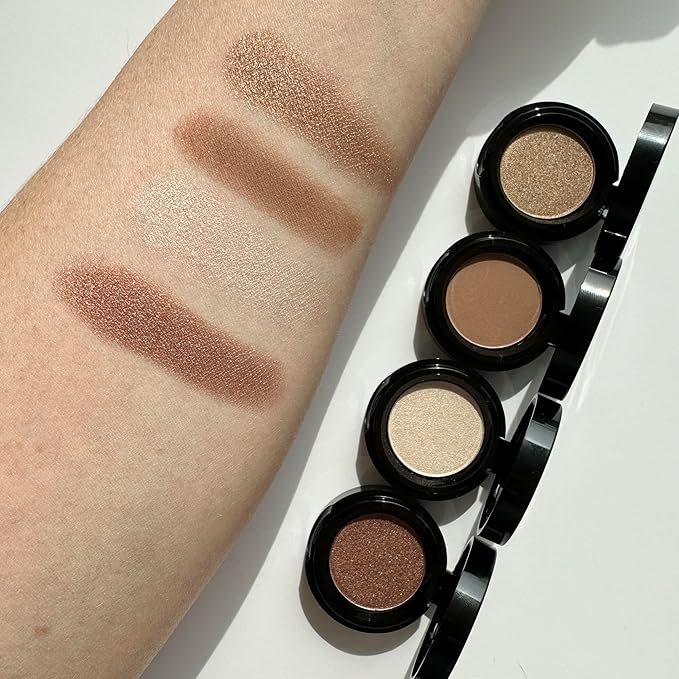 Sandstone Scandinavia Eyeshadow for Sensitive Eyes, Eyeshadow with Long Durability, Allergy Certified, Fragrance-Free and Vegan Eye Make-Up, Hypoallergenic Make-Up (254 Mocha)