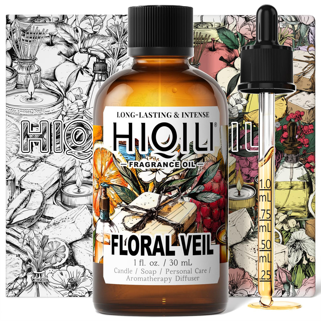 HIQILI Floral Veil Fragrance Oil for Candle, Soap & Diffuser