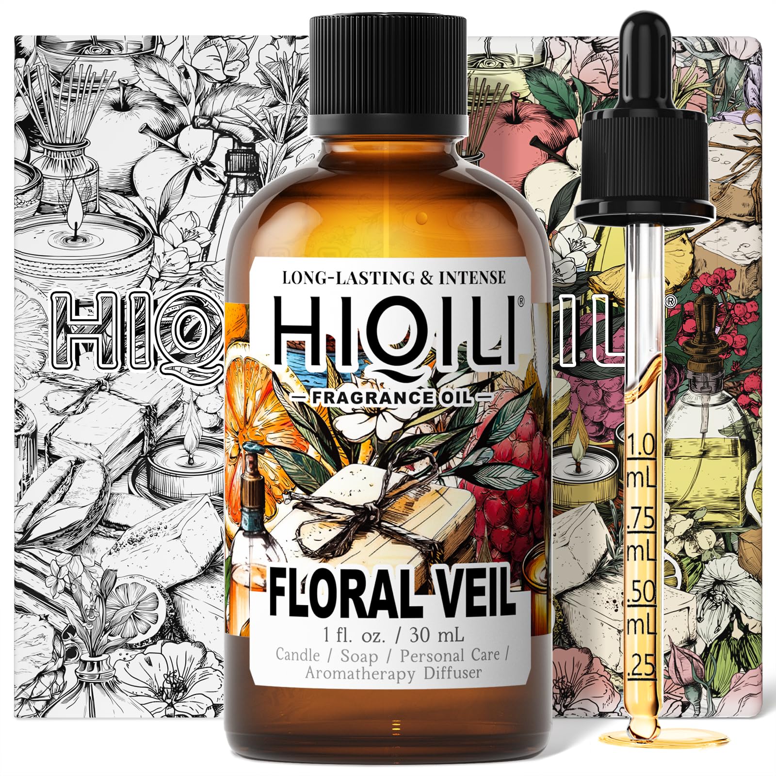 HIQILI Floral Veil Fragrance Oil for Candle, Soap & Diffuser