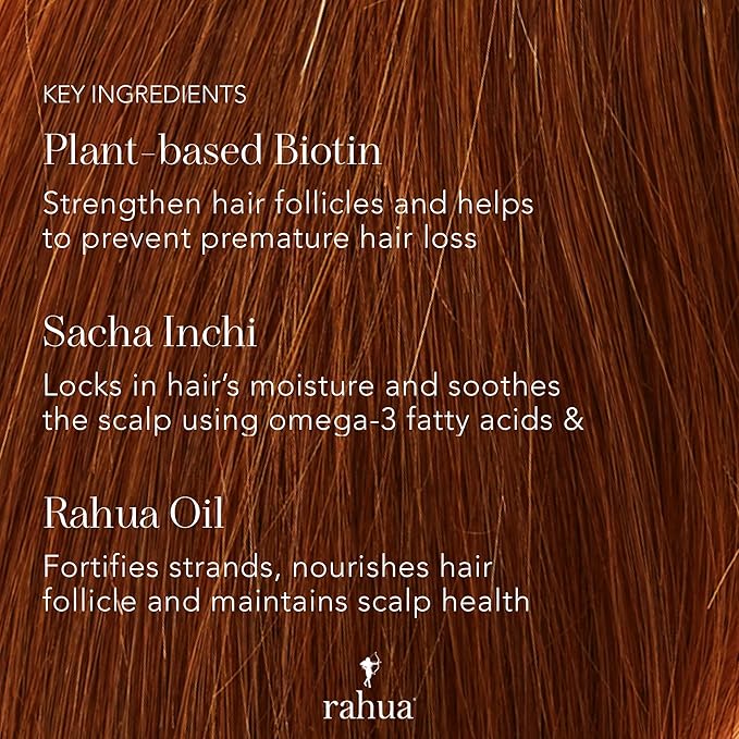 Rahua Enchanted Island Conditioner – Daily Strengthening Conditioner - Promotes Hair Growth - Biotin, Rahua Oil, Guava & Coconut – Shine & Vitality for Medium to Thick Hair - 9.3 fl oz