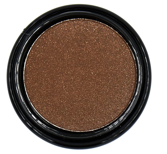 Pure Ziva Truffle Chocolate Deep Dark Chestnut Cocoa Brown Shimmer Pressed Powder Single Vegan Eyeshadow; Talc, Paraben & Cruelty Free