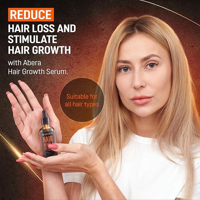 Abera Redensyl Hair Growth Serum for Fuller-Looking Hair, 3 Serum + Gift