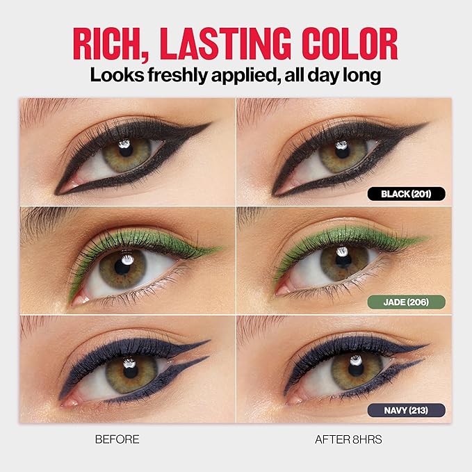 REVLON ColorStay Pencil Waterproof Eyeliner, 205 Sapphire, 0.01 oz