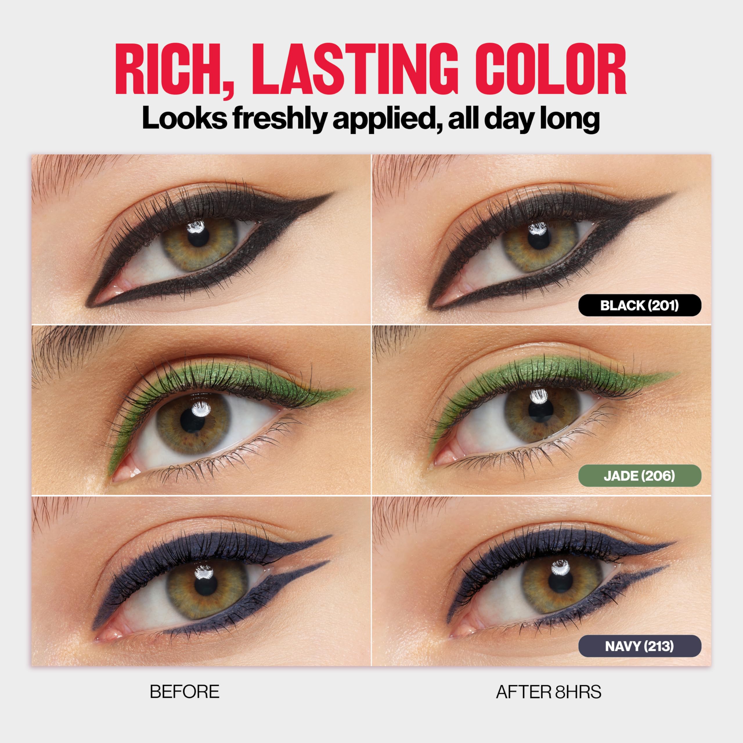 REVLON ColorStay Pencil Waterproof Eyeliner, 204 Charcoal, 0.01 oz