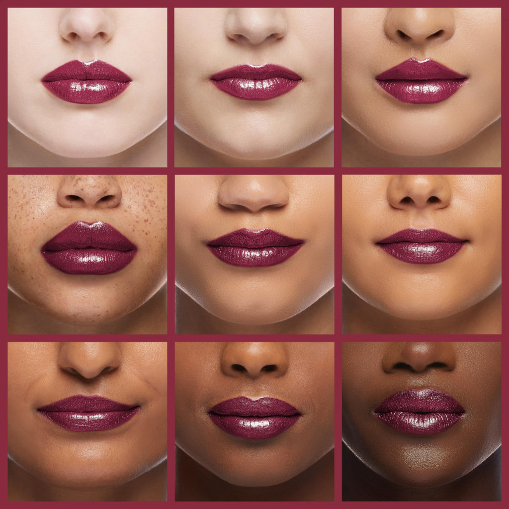 Oulac Burgundy Lipstick for Women with Metallic 3D Shine Lightweight Hydrating Formula, High Impact Lip Color, Full Coverage Lip Makeup, Vegan & Gluten Free, Love Particle(03)