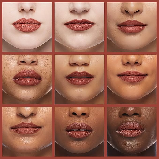 Palladio Herbal Lipstick, Brownie, Rich Pigmented and Creamy, Infused with Aloe Vera, Chamomile & Ginseng, Prevents Lips from Drying, Combats Fine Lines, Long Lasting Lipstick