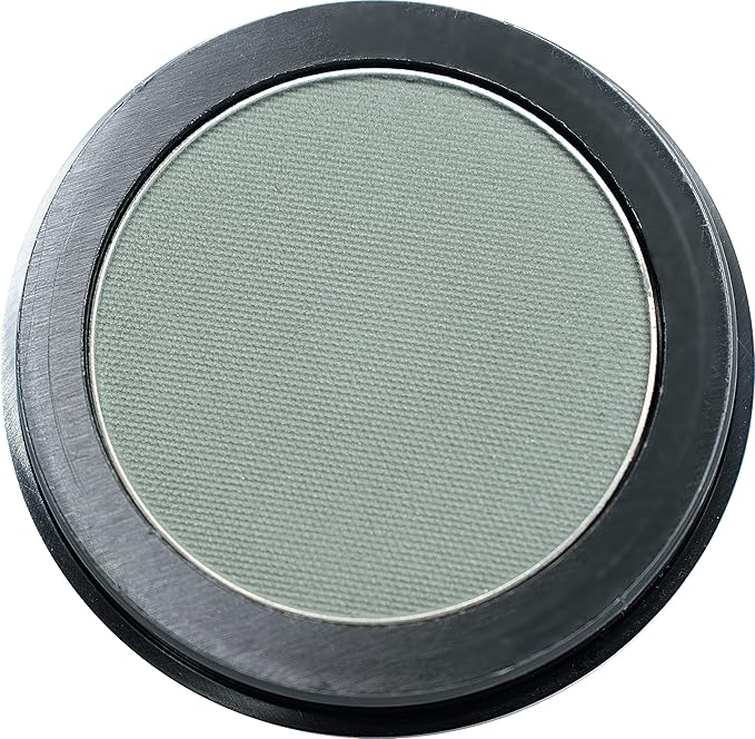 Pure Ziva Khaki Grey Dark Green Sage Thyme Forest Fern Matte Opaque Pressed Powder Single Vegan Eyeshadow; Talc, Paraben & Cruelty Free