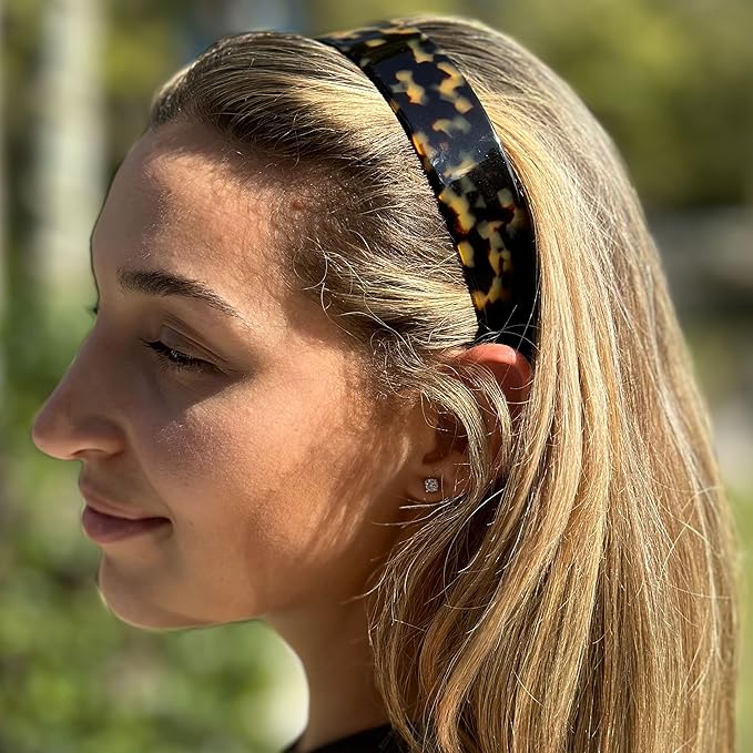 Camila Paris CP3460 French Headband for Women, Handmade Tokyo, Strong Hold Grip Women's Hair Band, Ligth and Very Flexible, No Slip Styling Girls Hair Accessories, Made in France