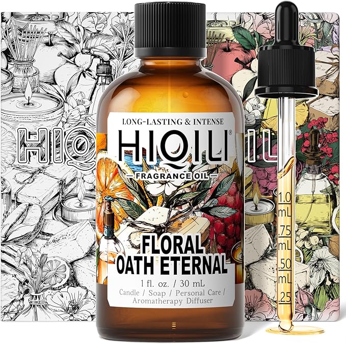 HIQILI Floral Oath Eternal Fragrance Oil for Diffuser, Candle & Soap Making