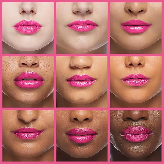 L’Paige Frosted Amethyst Lipstick | Berry Pink Frosted Shimmer Lip Color | Aloe Vera Moisturizing Formula | Long-Lasting Cool-Toned Radiant Finish | Shade L53