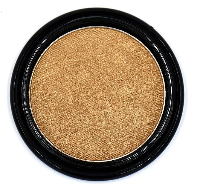 Pure Ziva Goddess Glow Nude Gold Beige Glam Baked Shimmer Pressed Powder Single Vegan Eyeshadow; Talc, Paraben & Cruelty Free