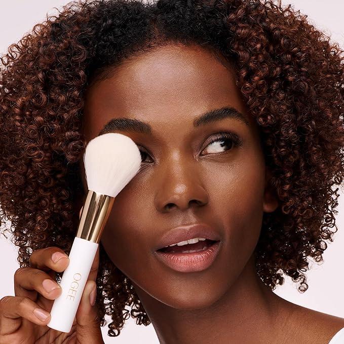 Ogee Powder Brush - Ultra-Soft Powder Setting Brush with Vegan Fibers