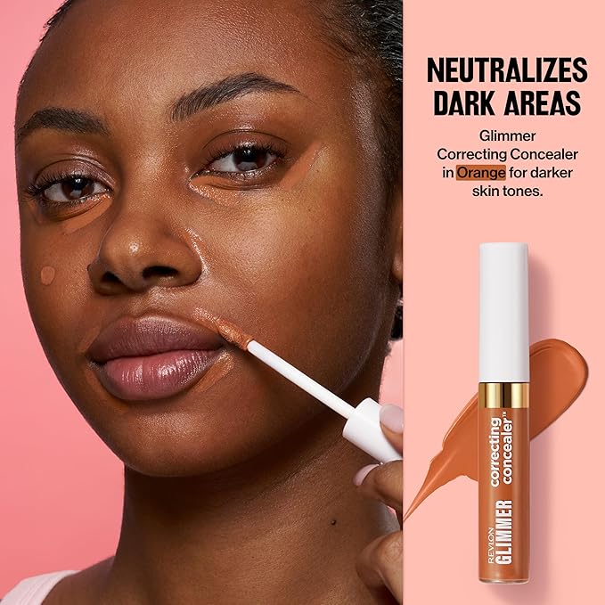 Revlon Glimmer Color Correcting Concealer, 102 Orange, 0.3 fl oz