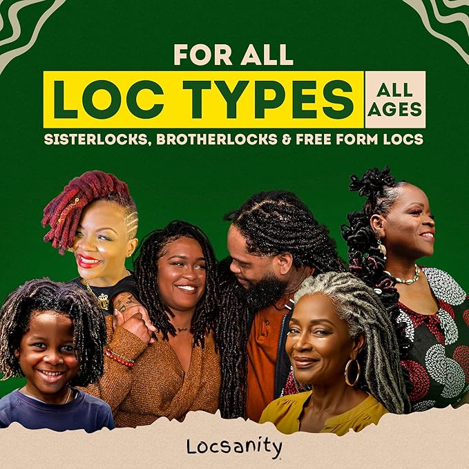 Loc Spray - Locsanity Daily Moisturizing Rosewater & Peppermint Spray for Locs, Dreadlocks - Lightweight Frizz Control Hair & Scalp Moisturizer - Natural Loc Care (4 fl oz)