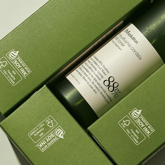 JMsolution Heartleaf 88 Toner (8.45 fl.oz.) | 88% Heartleaf Extract for Instant Soothing | Gentle Pore Care & Hydration | Hypoallergenic Face Toner | K-Beauty
