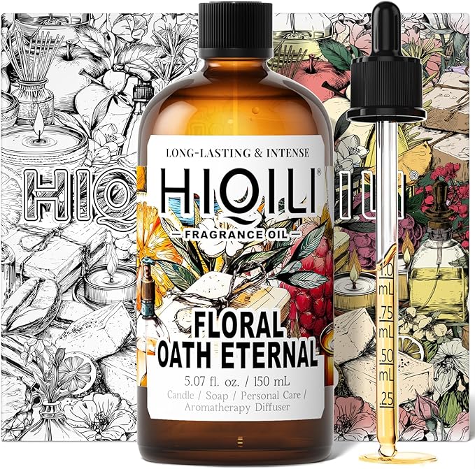 HIQILI Floral Oath Eternal Fragrance Oil for Diffuser, Candle & Soap Making