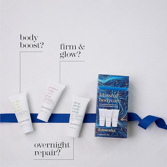 THISWORKS Blissful Bodycare Trio: Body Whip, Vit C Body Glow & Body Lotion