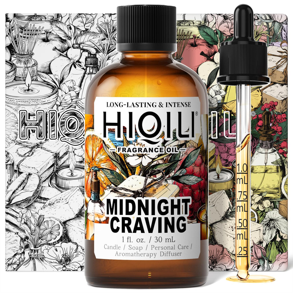 HIQILI Midnight Craving Fragrance Oil for Home Diffusers, Candle & Soap