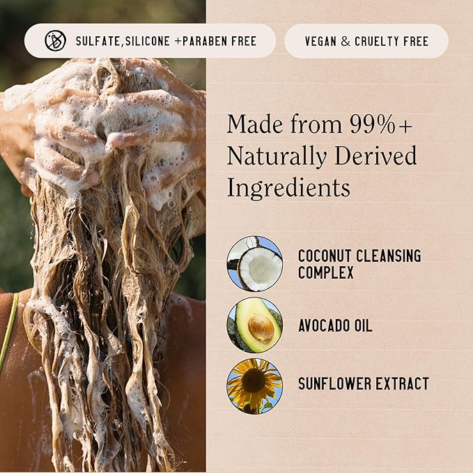 California Naturals Classic Clean Toasted Coconut Shampoo Conditioner Set, Natural, Vegan, Cruelty, Silicone, Paraben, and Sulfate Free, All Hair Types, 20 Fl Oz