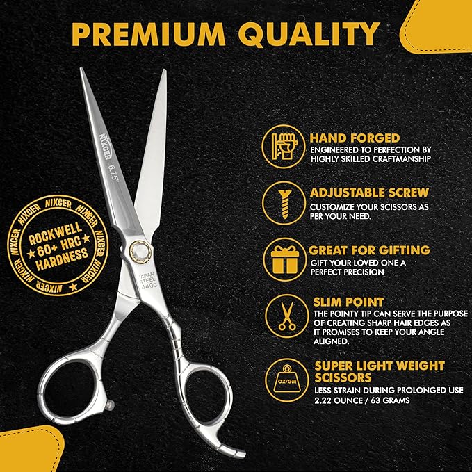 Nixcer Professional Sword Hairdressing Scissors 6.75"