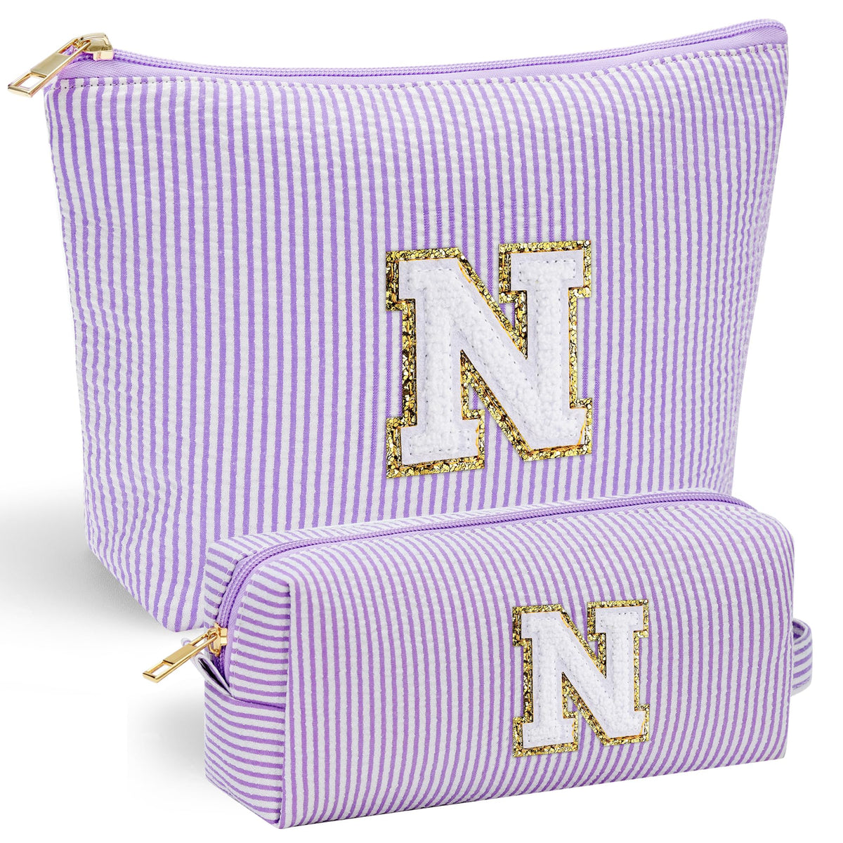 YOOLIFE Birthday Gifts for Women - Birthday Gifts Idea for Her Friends Female Teacher | Personalized Cute Makeup Bag for Women Girlfriend | Cosmetic 2 Pieces Toiletry Makeup Pouch Mothers Day Gifts L