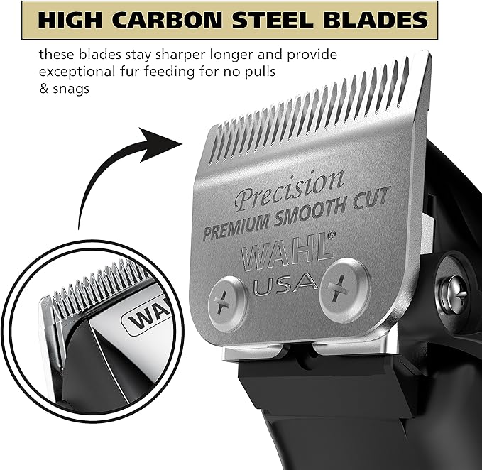 Wahl USA Heavy Duty Compact Quiet Pro Corded Dog Clippers for Home Grooming