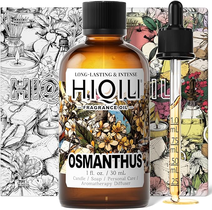 HIQILI Osmanthus Fragrance Oil for Diffuser, Women Perfume Making - 1 Fl Oz