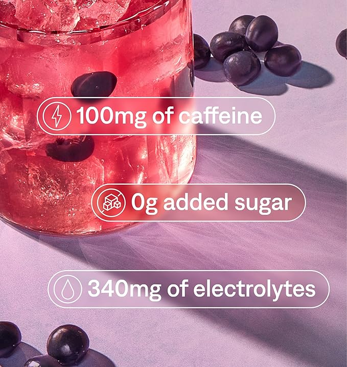 Cure Hydration - Energy Electrolyte Drink Powder Acai Berry 14 Packets