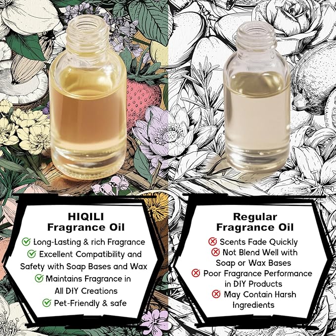 HIQILI English Pear & Freesia Fragrance Oil for Candle, Soap & Perfume Making, Premium Scents for Essential Oil Diffuser, Home Spray - 5.07 Fl Oz