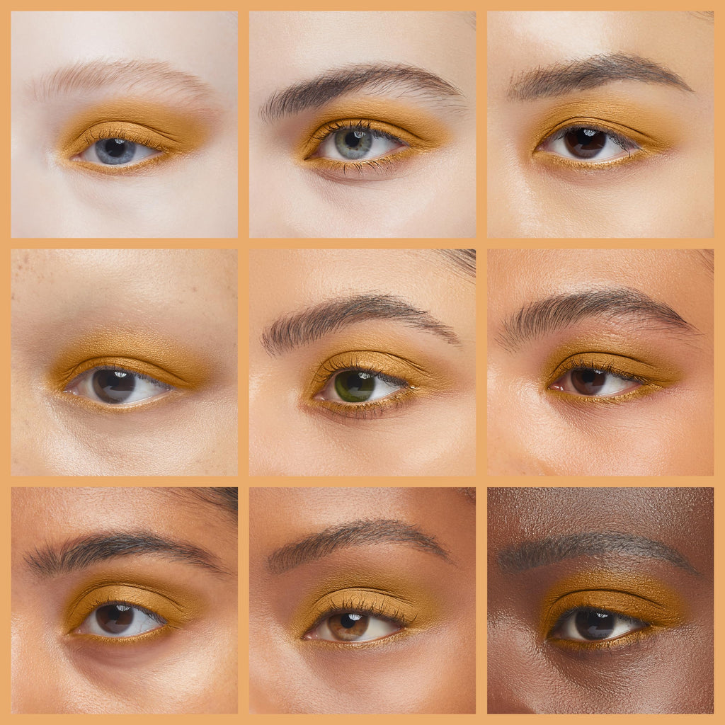 Pure Ziva Desert Sun Matte Medium Orange Warm Beige Pressed Powder Single Vegan Eyeshadow; Talc, Paraben & Cruelty Free