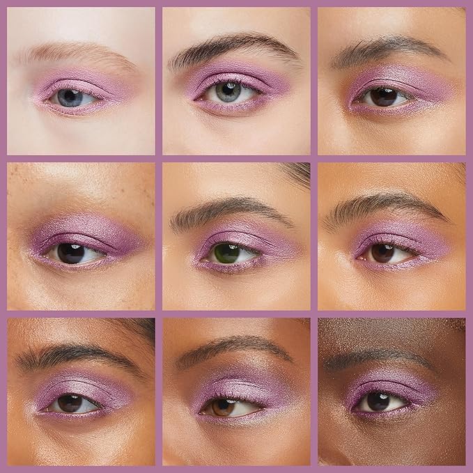 Pure Ziva Purple Pink Opalescence Shimmering Mauve Opaque Pressed Powder Single Eyeshadow; Talc, Paraben & Cruelty Free