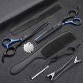 JASON Hair Cutting Scissors Set - 6" Professional 10 PCS Haircut Shears Kit