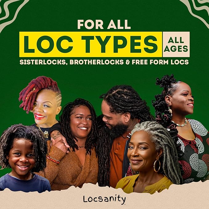 Loc Spray - Locsanity Daily Moisturizing Rosewater & Peppermint Spray for Locs, Dreadlocks - Lightweight Frizz Control Hair & Scalp Moisturizer - Natural Loc Care (32 fl oz)
