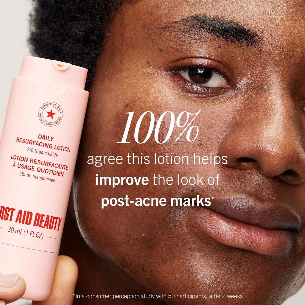 First Aid Beauty Daily Resurfacing Lotion with 2% Niacinamide, 1 oz