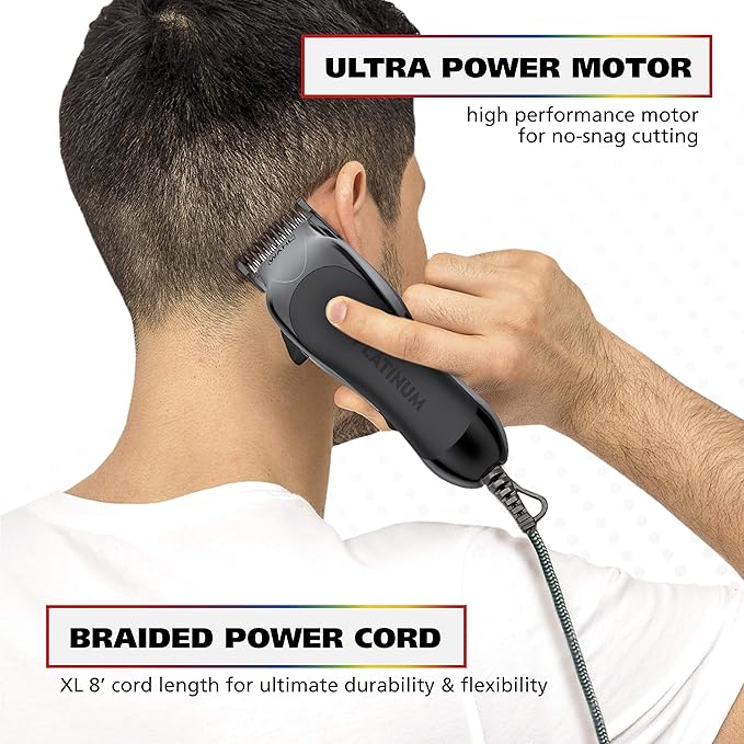 Wahl USA Pro Series Platinum Corded Hair Clipper & Corded Trimmer Kit