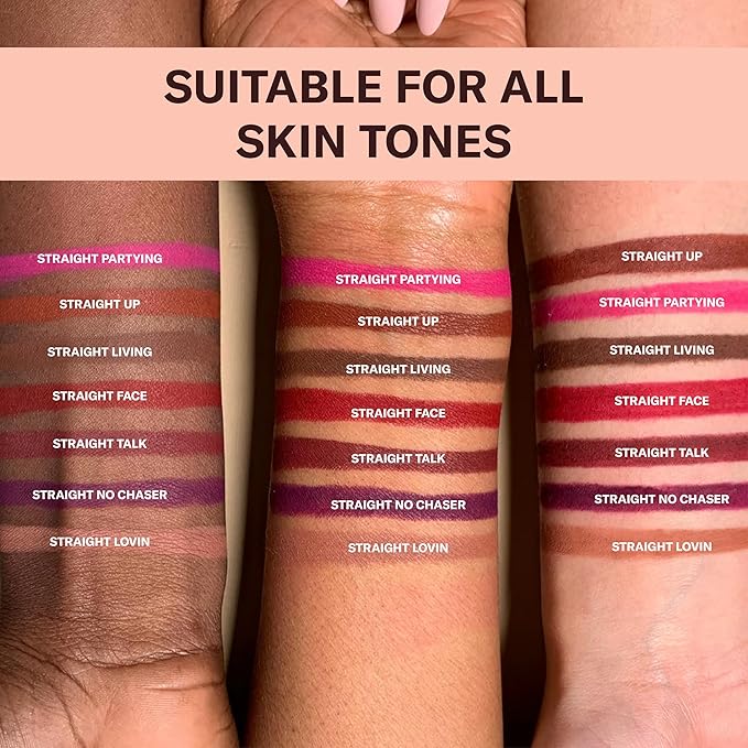 The Lip Bar - Lip Liner, Straight Shooter (Medium Brown) - High Pigment & Super Creamy - Smudge Proof & Water Resistant - Jojoba Oil, Aloe Vera, Coconut Oil, Vitamin E - Vegan & Cruelty Free -.042 oz