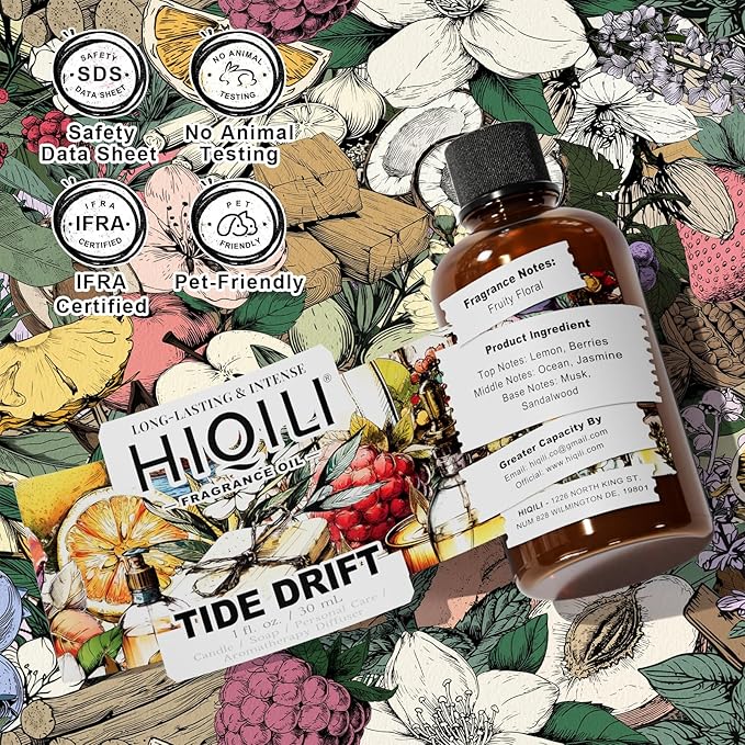 HIQILI Tide Drift Fragrance Oil for Candle & Diffuser