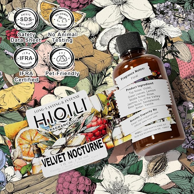 HIQILI Velvet Nocturne Fragrance Oil for Diffuse for Home - 1 Fl Oz