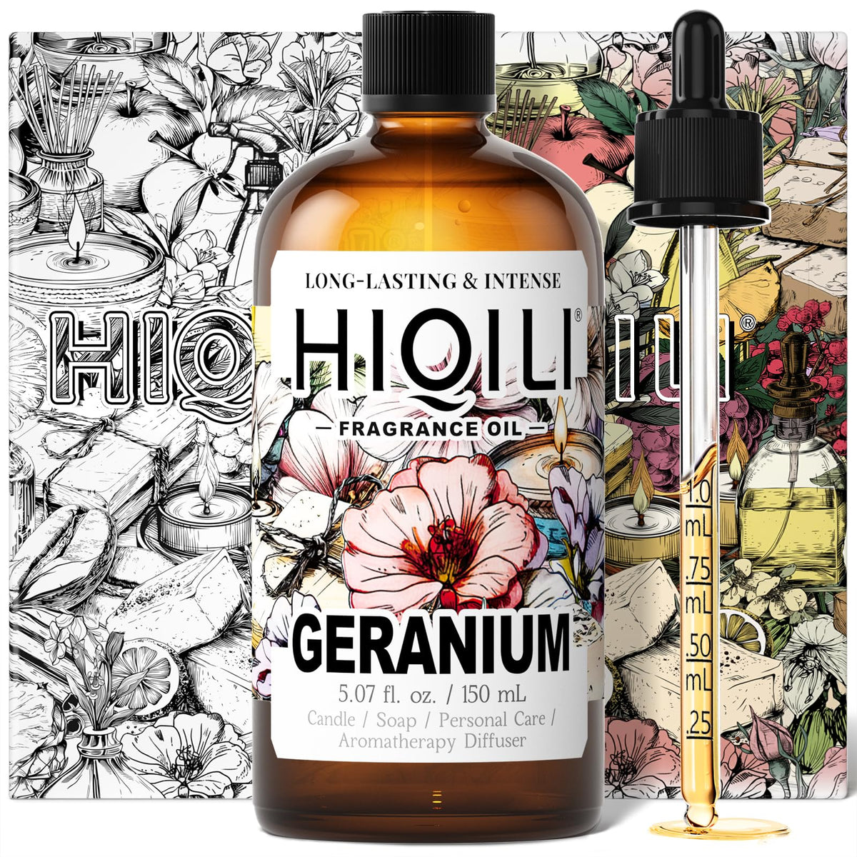 HIQILI Grape Fragrance Oil for Diffusers, Perfume & Room Spray - 5.07 Fl Oz