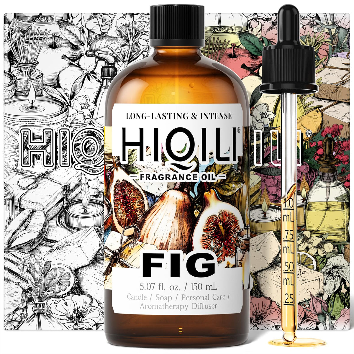 HIQILI Grape Fragrance Oil for Diffusers, Perfume & Room Spray - 5.07 Fl Oz