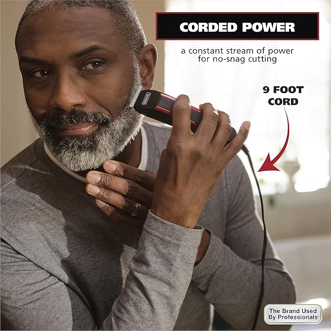 Wahl Edge Pro Bump Free Corded Beard Trimmer & Touch-Up Groomer for Men