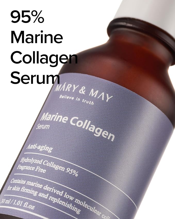 Mary&May Marine Collagen 95% Firming Face Serum, 1.01 fl oz