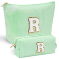 YOOLIFE Tween Girls Trendy Stuff - Gifts for Women: Birthday, Graduation, Mothers Day, Bridesmaid, Teacher, Sister; Initial Makeup Bag - Cosmetic Travel Bag
