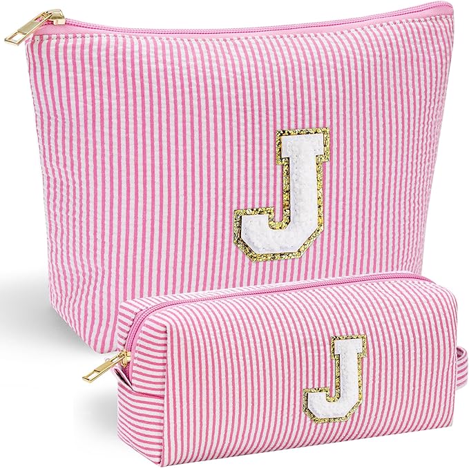 YOOLIFE Birthday Gifts for Girls Makeup Bag Cosmetic Bag Teacher Gifts Birthday Gift for 3 4 5 6 7 8 9 10 11 12 13 Year Old Girls Pink J