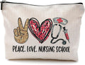 QGFM Nurse Gifts for Women: Nurses' Makeup Bags With Zipper