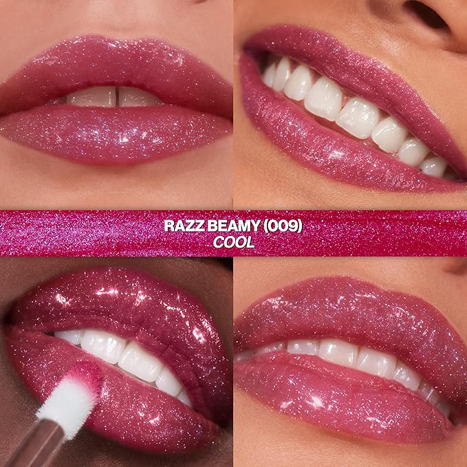 REVLON Super Lustrous Glimmer Gloss, 009 Razz Beamy, 0.13 fl oz
