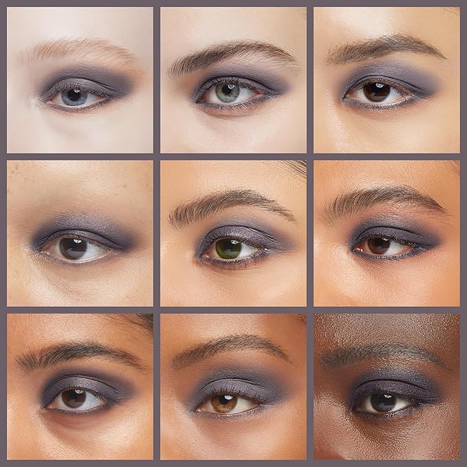Pure Ziva Winter Grape Matte Dark Purple Mauve Pressed Powder Single Vegan Eyeshadow; Talc, Paraben & Cruelty Free